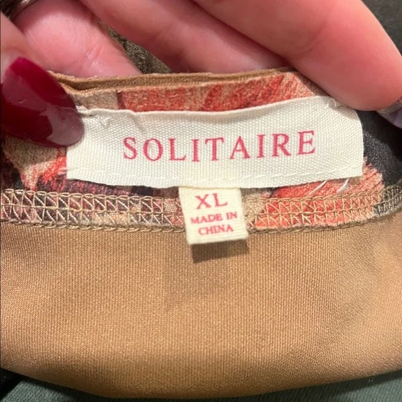 Anthropologie Solitaire Faux Suede Jacket statement piece cherry red floral - Picture 5 of 13